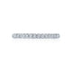 Tacori 18k White Gold Petite Crescent Diamond Wedding Band (0.37 CTW)