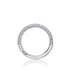 Tacori 18k White Gold Petite Crescent Diamond Wedding Band (0.37 CTW)