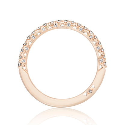 French Pavé Diamond Wedding Band - 2mm