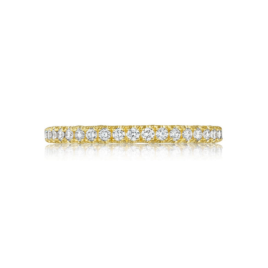 Tacori 18k Yellow Gold Petite Crescent Diamond Wedding Band (0.37 CTW)