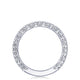 French Pavé Diamond Wedding Band - 2mm