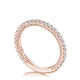 French Pavé Diamond Wedding Band - 2mm