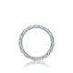 Tacori 18k White Gold Petite Crescent Diamond Wedding Band (0.68 CTW)