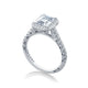 Tacori 18k White Gold Petite Crescent Engagement Ring Setting (0.55 CTW)