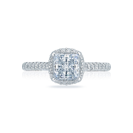 Tacori Petite Crescent Princess Diamond Engagement Ring Setting (0.49 CTW)