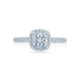 Tacori Petite Crescent Princess Diamond Engagement Ring Setting (0.49 CTW)