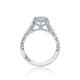 Tacori Petite Crescent Princess Diamond Engagement Ring Setting (0.49 CTW)