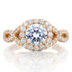 Round Bloom Engagement Ring