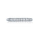 Tacori 18k White Gold Classic Crescent Diamond Wedding Band (0.47 CTW)