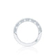 Tacori 18k White Gold Classic Crescent Diamond Wedding Band (0.47 CTW)