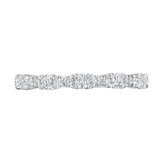 Marquise Shape Design Detail Wedding Band