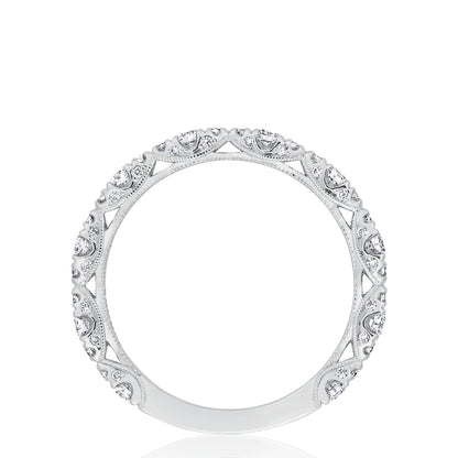 Marquise Shape Design Detail Wedding Band