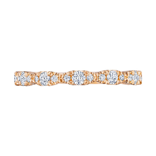Marquise Shape Design Detail Wedding Band