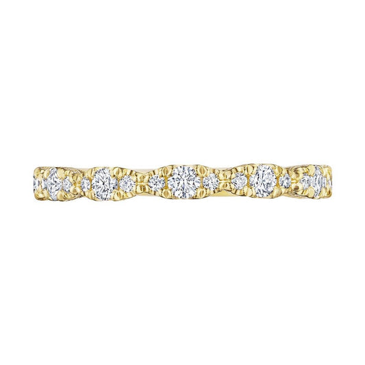 Marquise Shape Design Detail Wedding Band