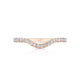 Tacori 18k Rose Gold Petite Crescent Diamond Wedding Band (0.24 CTW)