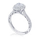 Round with Cushion Bloom Engagement Ring