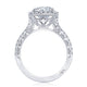 Round with Cushion Bloom Engagement Ring