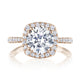 Round with Cushion Bloom Engagement Ring