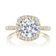 Round with Cushion Bloom Engagement Ring