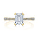 Emerald Solitaire Engagement Ring