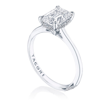 Emerald Solitaire Engagement Ring