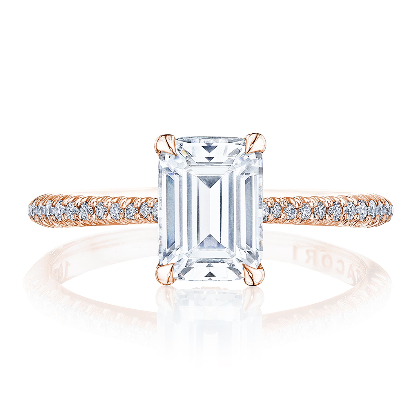 Emerald Solitaire Engagement Ring