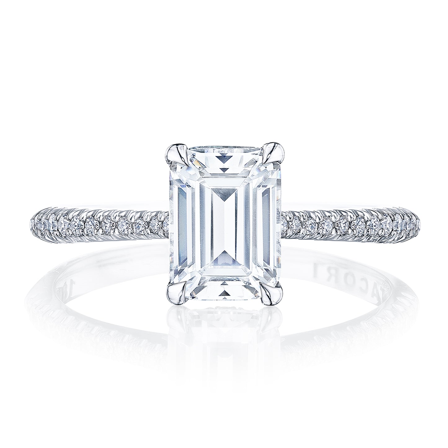 Emerald Solitaire Engagement Ring