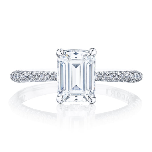 Emerald Solitaire Engagement Ring