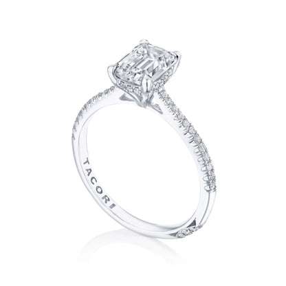 Emerald Solitaire Engagement Ring