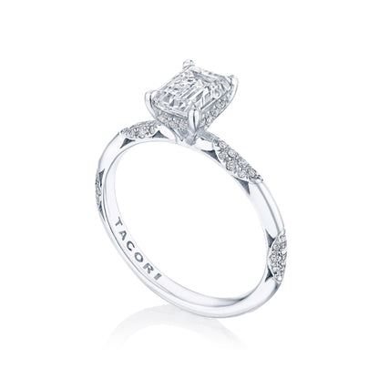 Emerald Solitaire Engagement Ring