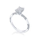 Emerald Solitaire Engagement Ring