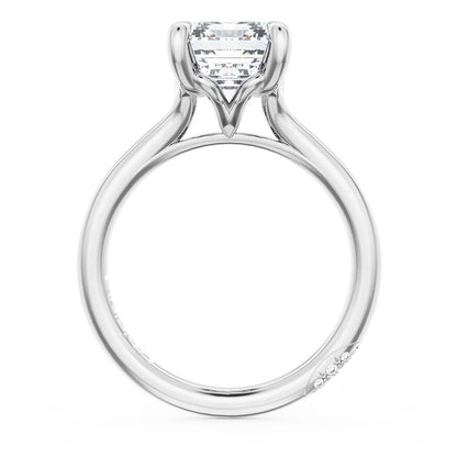 Emerald Solitaire Engagement Ring