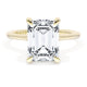Emerald Solitaire Engagement Ring