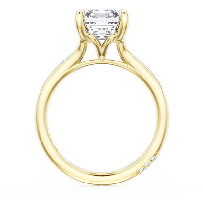 Emerald Solitaire Engagement Ring