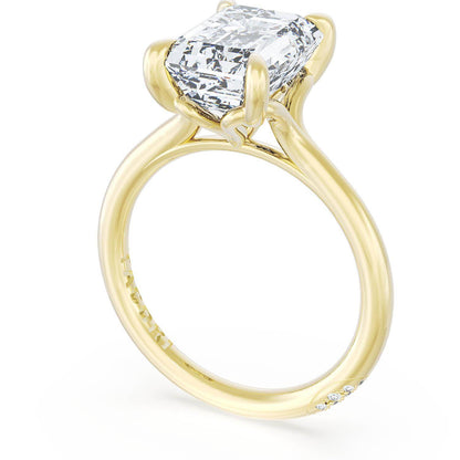 Emerald Solitaire Engagement Ring