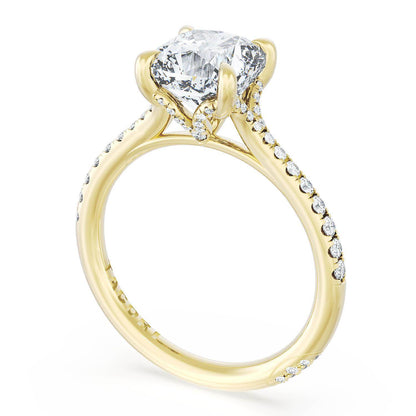 Cushion Solitaire Engagement Ring