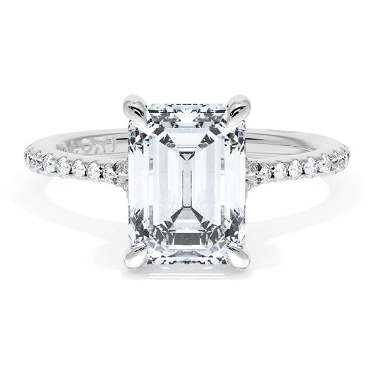 Emerald Solitaire Engagement Ring