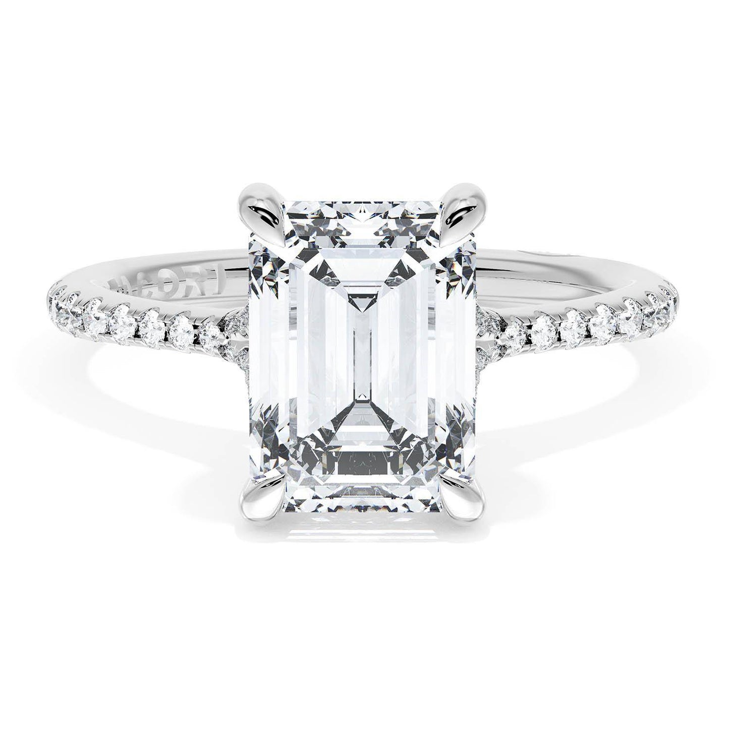 Emerald Solitaire Engagement Ring