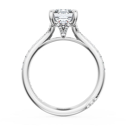 Emerald Solitaire Engagement Ring