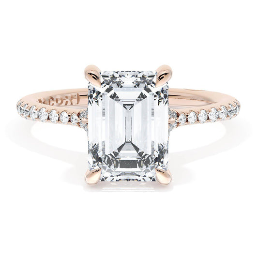 Emerald Solitaire Engagement Ring