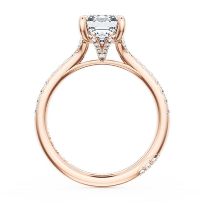 Emerald Solitaire Engagement Ring