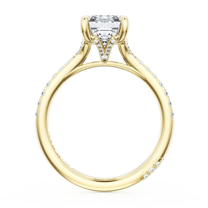 Emerald Solitaire Engagement Ring