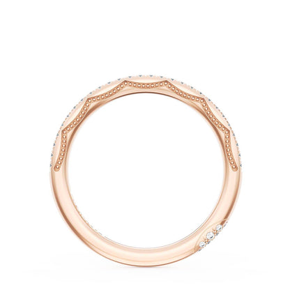 French Pavé Diamond Wedding Band, 1.70mm