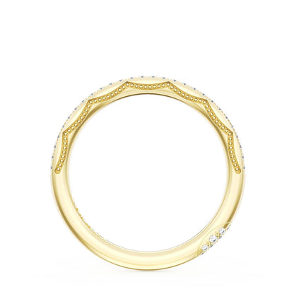 French Pavé Diamond Wedding Band, 1.70mm