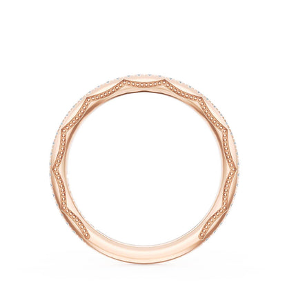 French Pavé Diamond Wedding Band, 1.70mm
