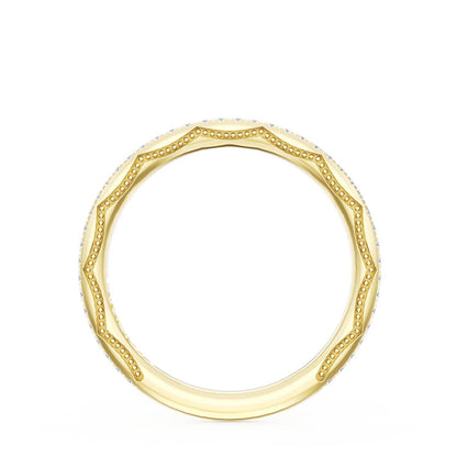 French Pavé Diamond Wedding Band, 1.70mm