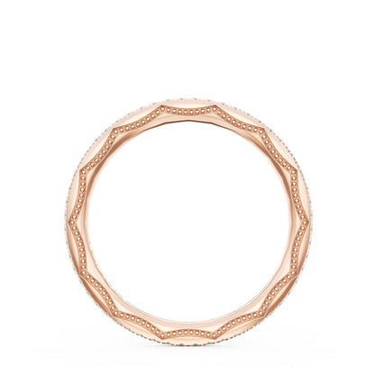French Pavé Diamond Wedding Band, 1.70mm
