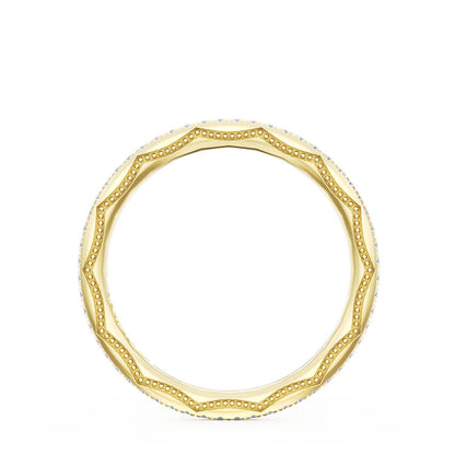 French Pavé Diamond Wedding Band, 1.70mm
