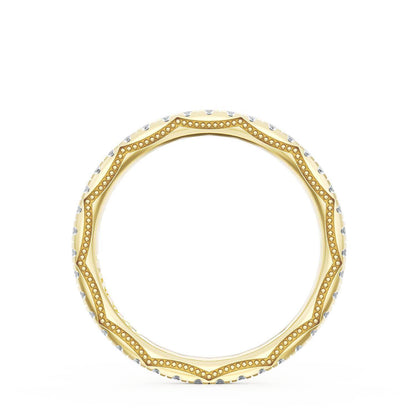 French Pavé Diamond Wedding Band, 2.0mm