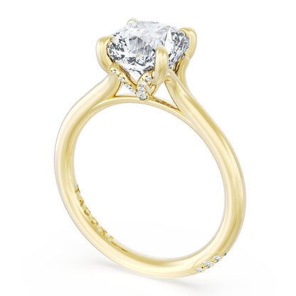 Cushion Solitaire Engagement Ring